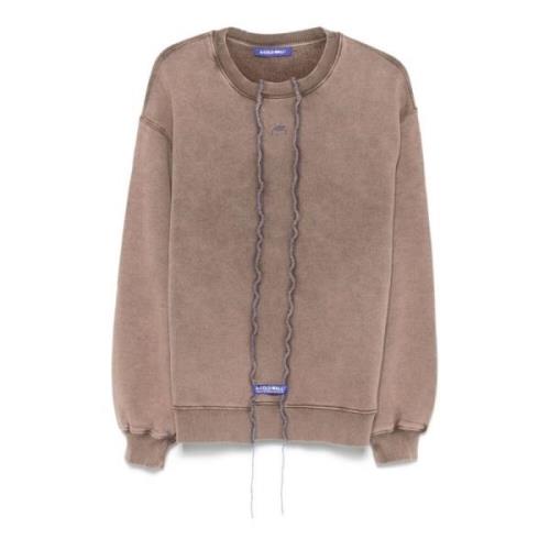 Brun Bomuld Jersey Sweater