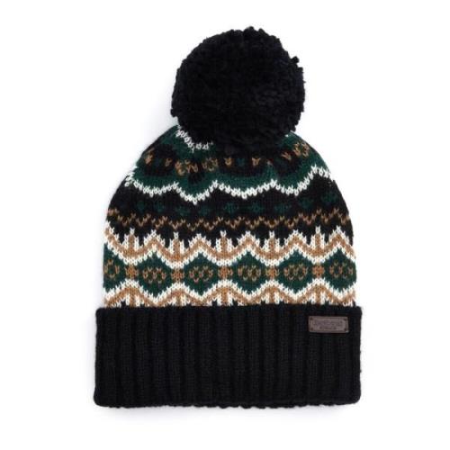 Strikket Fairisle Pom Pom Hat