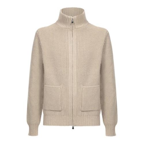 Beige Cardigan Sweater AW24