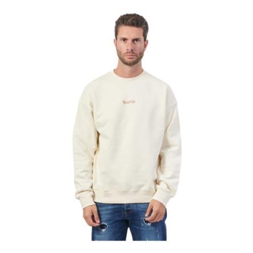 Hvid Crewneck Langærmet Sweatshirt