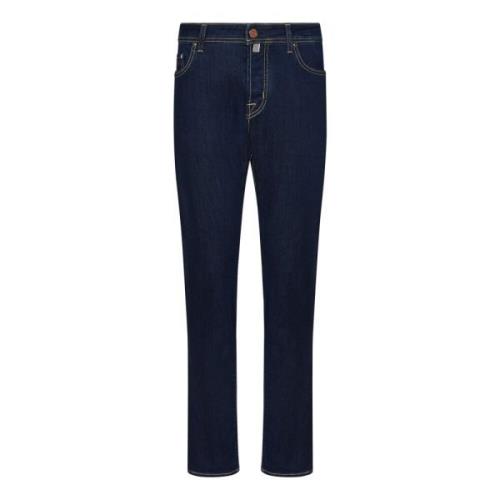 Blå Slim-Fit Stræk Jeans AW24