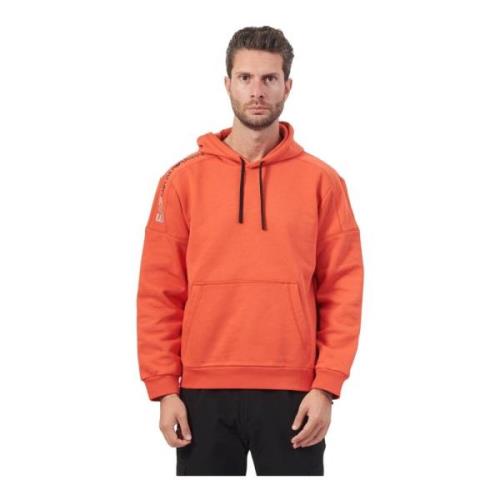 Orange Hoodie Sweaters med Logo