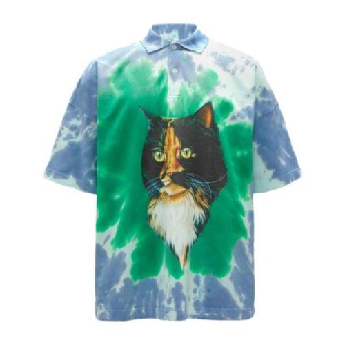 Tie Dye Print Bomuld T-shirt