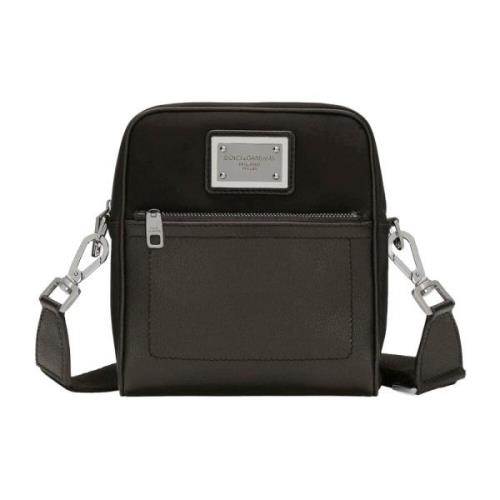 Stilfuld Crossbody Taske i Rød og Sort