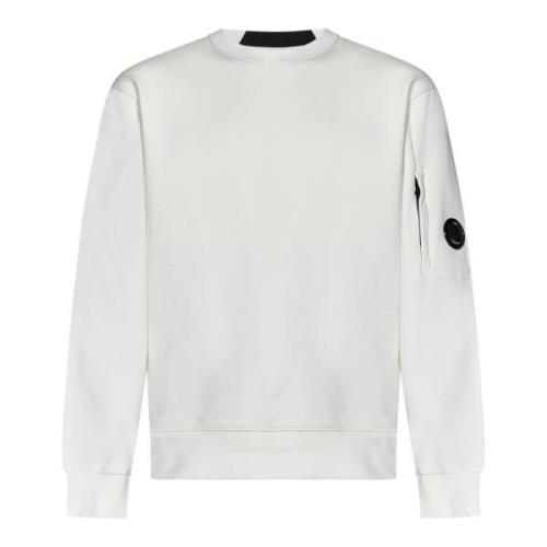 Hvid Sweater med Logo Detalje