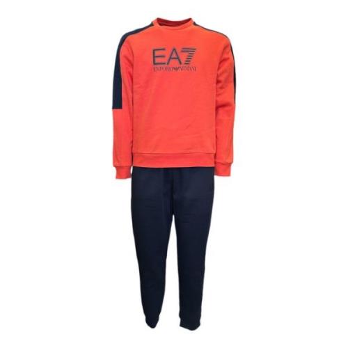 Orange Bomuld Logo Bogstaver Tracksuit