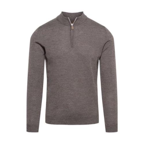 Merino Wool Half Zip Sweater