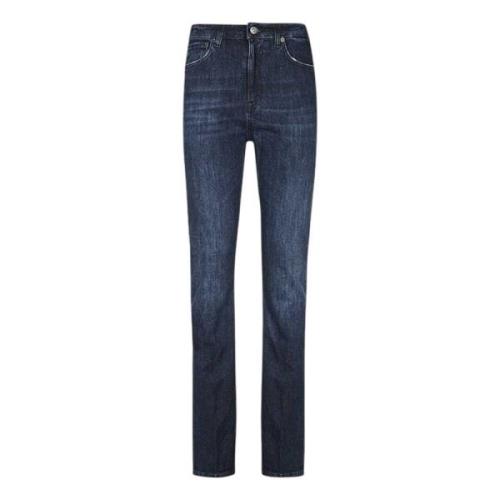 Højtaljet slim-fit stræk jeans