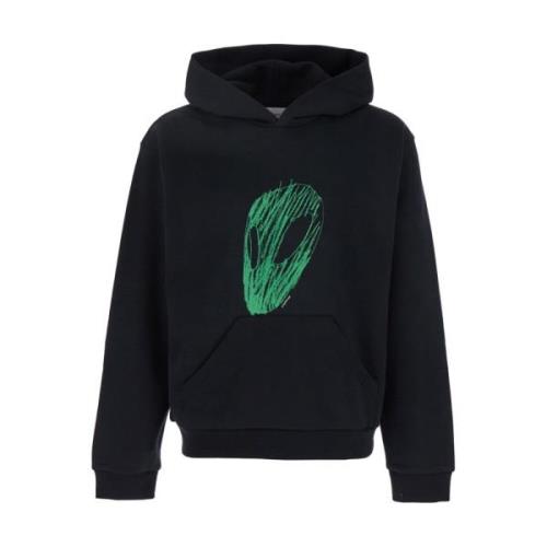 Sort Alien Head Hoodie Sweaters