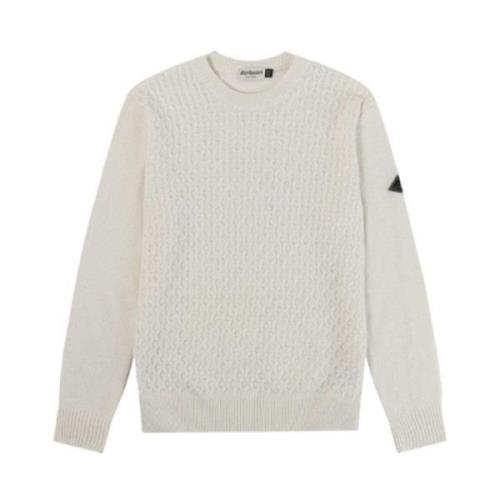 Hvid Stilfuld Pullover Sweatshirt AW24