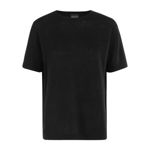 Strik T-shirt med Paprika Stil