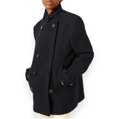 Marineblå Peacoat Klassisk Elegance Moderne Twist