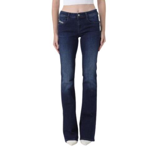 Bootcut Flare Jeans Denim Logo Patch