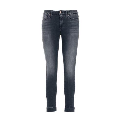 Slim Fit Grå Denim Jeans