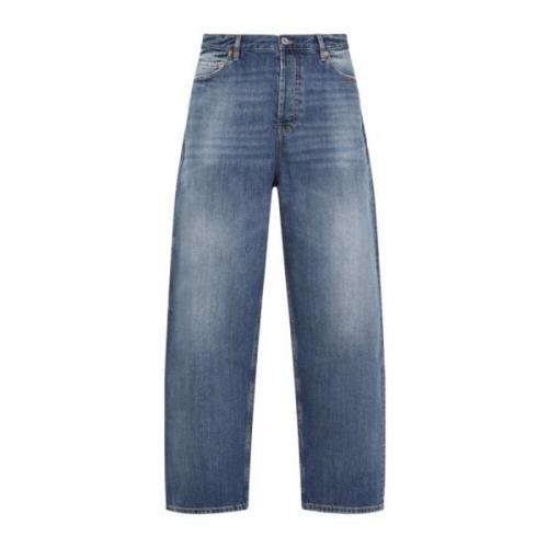 Medium Blue Denim Jeans til Mænd