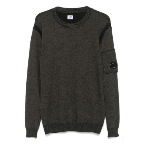 Lambswool Crewneck Sweater med Ciniglia Detalje