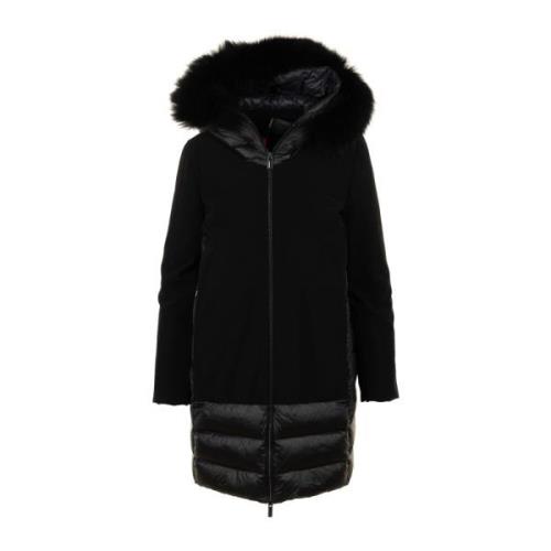 Sort Vinter Hybrid Parka Frakke