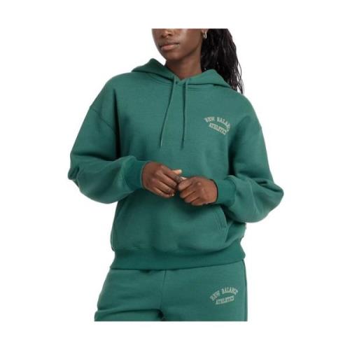 Grafisk Fleece Hoodie