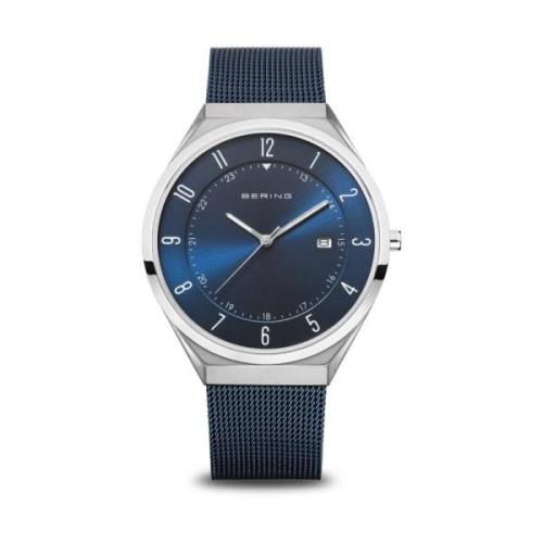 Herreur Ultra Slim 40 mm 3 ATM Safirglas Slim Design Milanese Armbånd ...