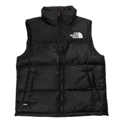 Retro Nuptse Vest i Sort