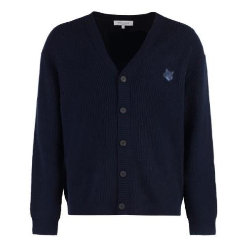 Fox Front Uld-blend Cardigan