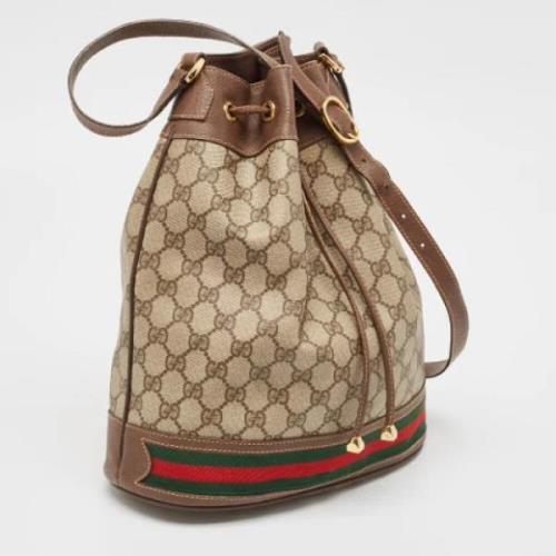 Pre-owned Coated canvas gucci-tasker