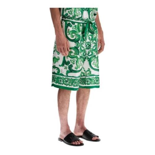 Maiolica Print Silke Bermuda Shorts