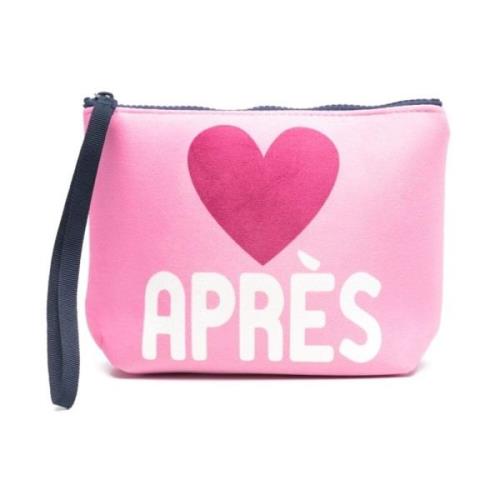 Rosa Hjerte Logo Clutch Taske