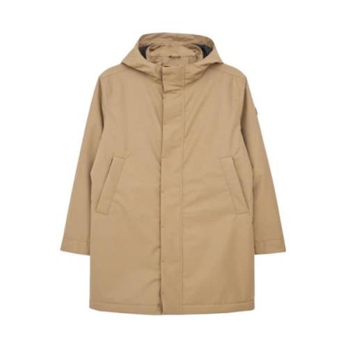 Beige Vandtæt Unisex Trench Coat