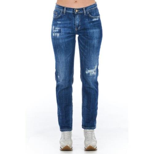 Slidte denim jeans med flere lommer