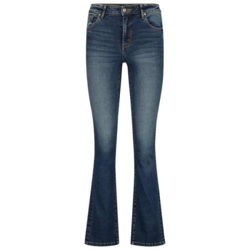 Højtaljet Flare Denim Jeans