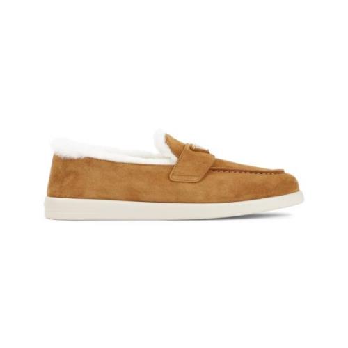 Brun Loafer Sko Elegant Stil