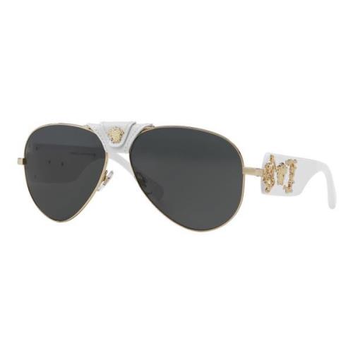 Gold White/Dark Grey Sunglasses