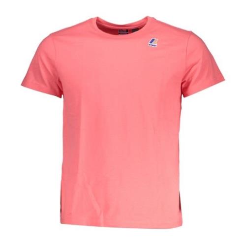 Kortærmet Logo Print T-shirt Pink