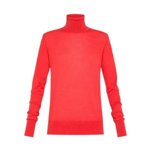 Rød Merinould Turtleneck Sweater