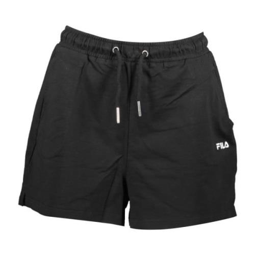 Sorte shorts til kvinder med elastisk talje