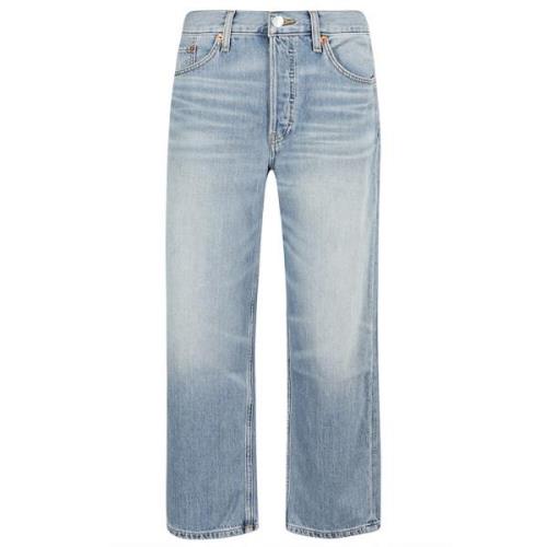 Afslappet Crop Jeans