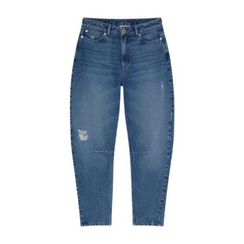 Lys Blå Denim Banan Ben Jeans