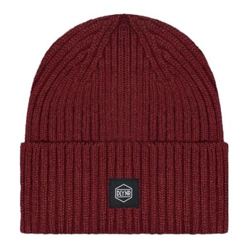 Ribbed Bordeaux Beanie Hat