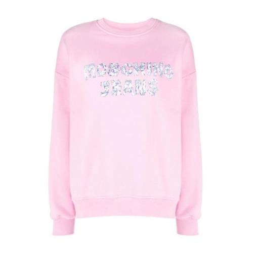 Rosa Crew Neck Sweater med Logo Print