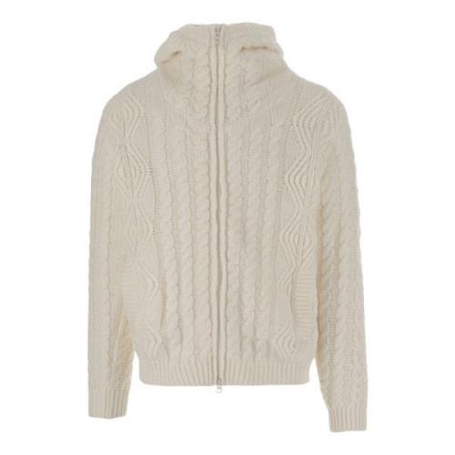 Strikket uldblandingslogo sweater