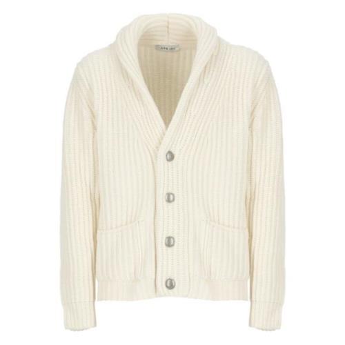 Ivory Uld V-Hals Sweater