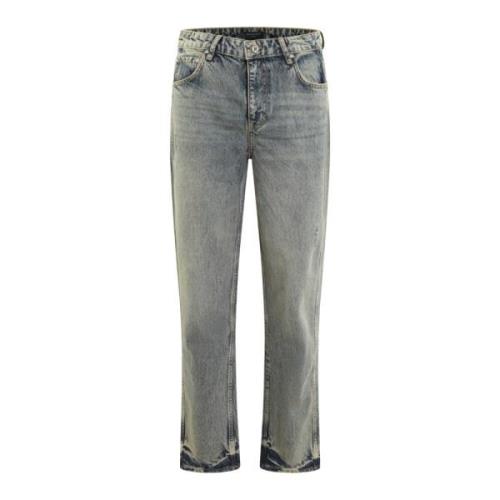 Straight Leg Denim Jeans