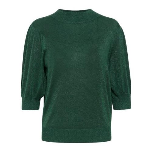 Feminin Turtleneck Pullover Garden Topiary