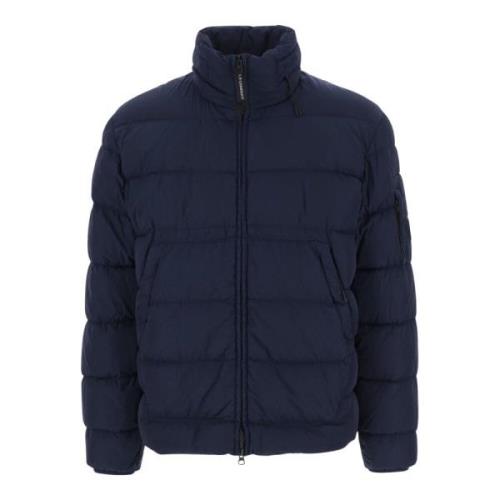 Nylon Polstret Dunjakke Navy