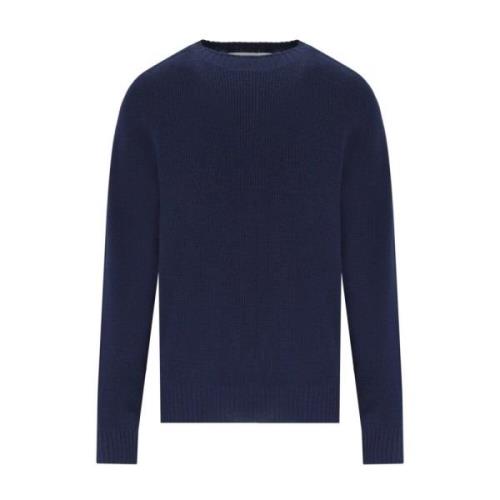 Blå Uld Crewneck Jumper