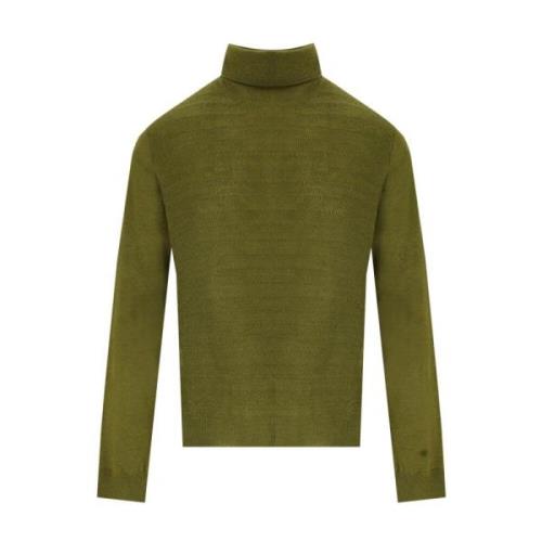 Grøn Uld Turtleneck Jumper