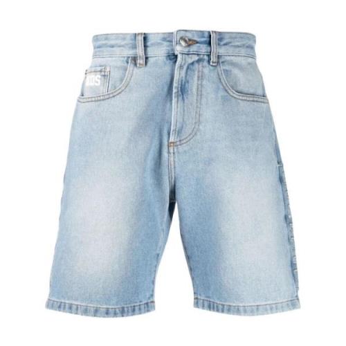 Denim Casual Blå Shorts