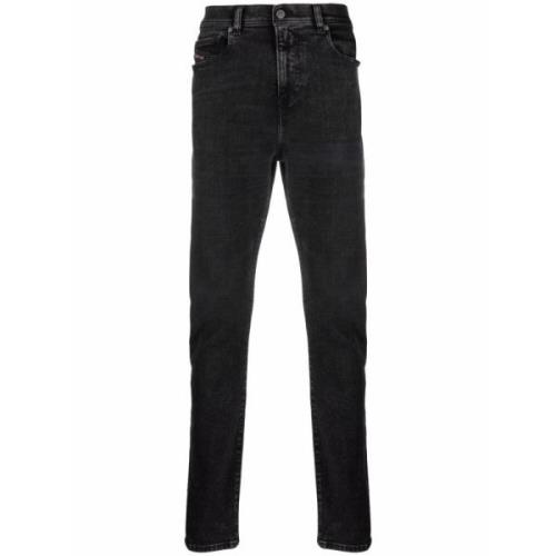 Afslappet Straight Sorte Jeans