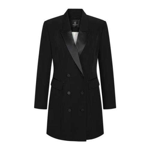 Elegant Sort Tuxedo Stil Kjole